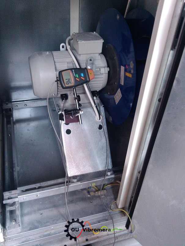 Galutinis ventiliatoriaus balansavimo rezultatas – sumažėjęs vibracijos lygis
